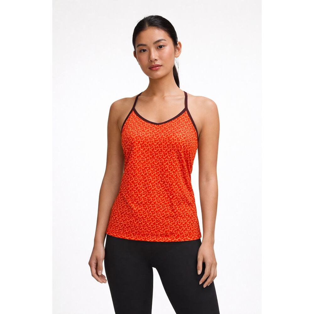 HRF Vintage Lululemon Power Y Tank in Orange and Brown size 4
